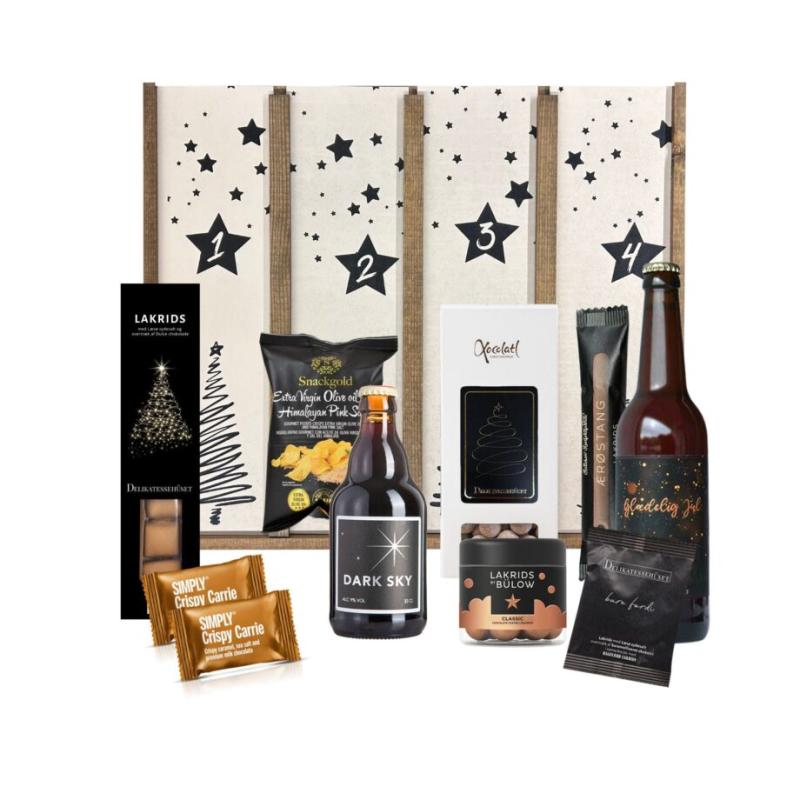 Øl, lakrids og chokolade adventskalender