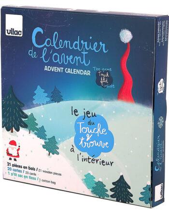 Vilac Adventskalender – Føl og Find Bingo Julemanden