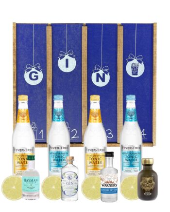 Adventskalender med klassisk gin & tonic (2 drinks/låge)
