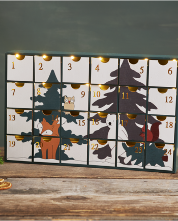 Forest Friends LED julekalender træ