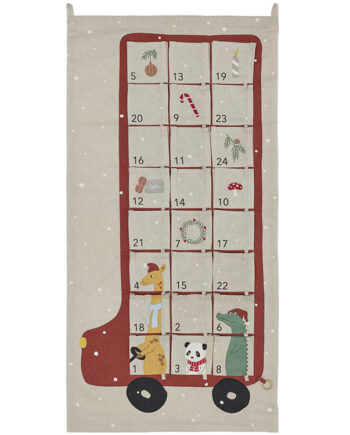OYOY Julekalender - Bus - Clay/Rød