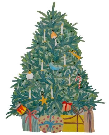 That's Mine Julekalender m. 24 Juleophæng - Felt Christmas Tree