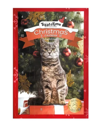 Julekalender til kat m. 4 varianter snacks