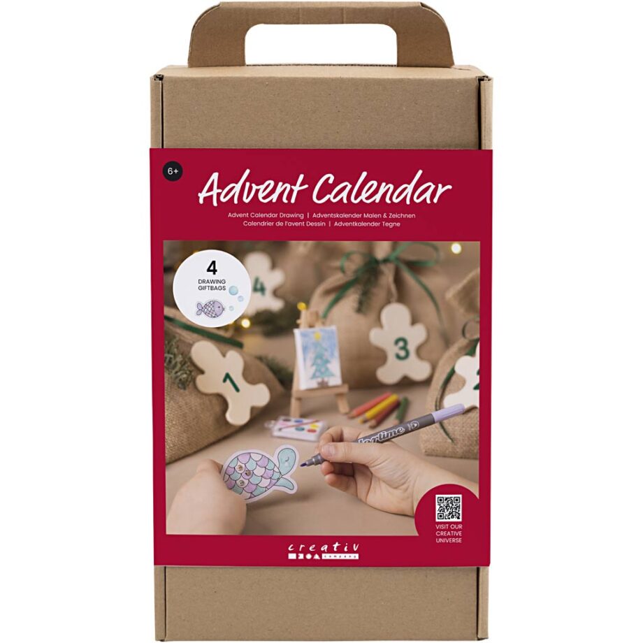 Kreativ Adventskalender til Børn - Tegne & Skab