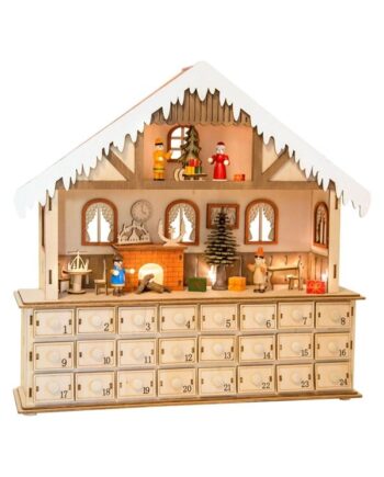 Small Foot Wooden Advent Calendar Living Room with Lights