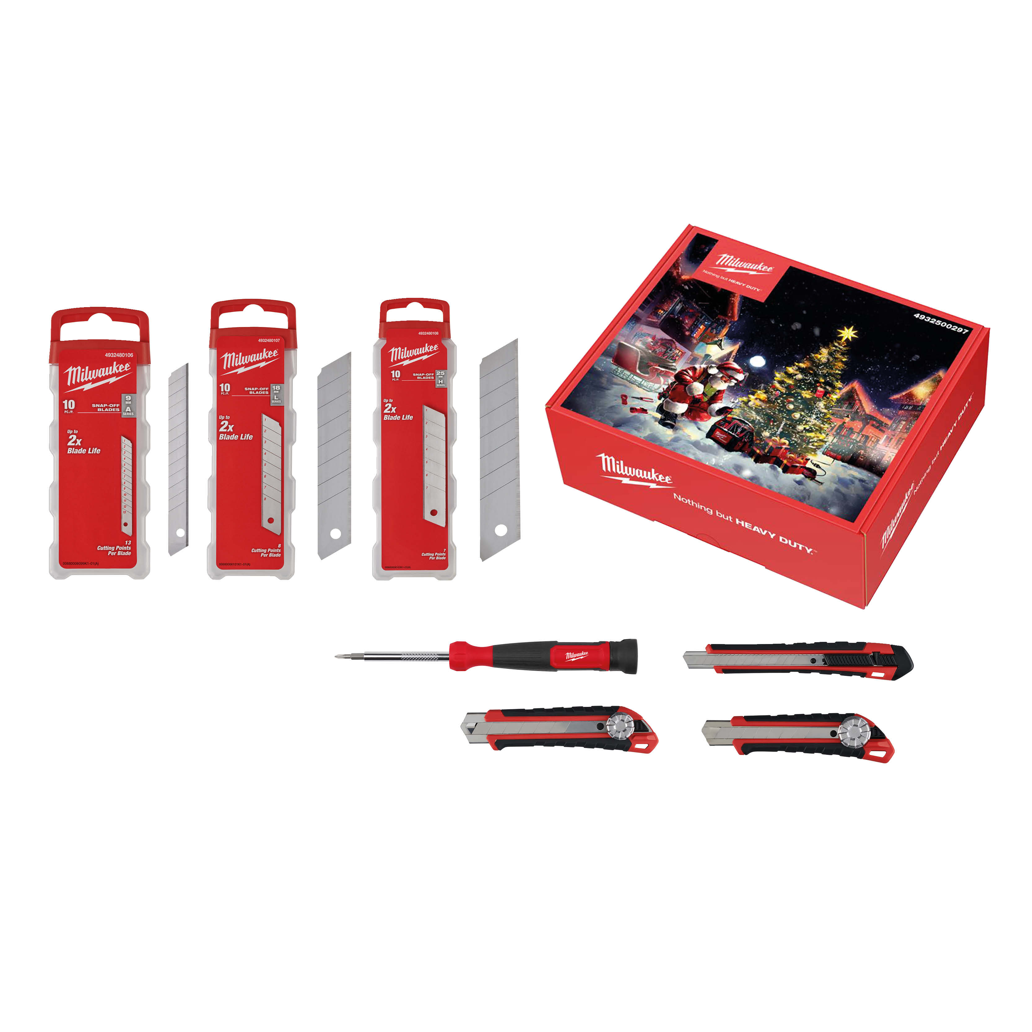 Milwaukee Adventskalender 2025  Bitskruetrækker Inkl Knive