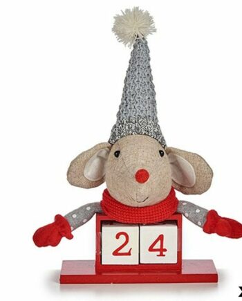 Julekalender Figur Krist Mus Hvid Rød Grå Enheder