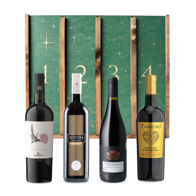 Adventskalender  Rødvin  Italien Frankrig & Spanien